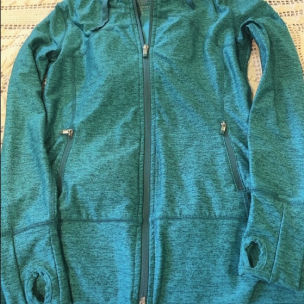 Gap Extra Small Turquoise Workout Jacket Stretchy - image 5